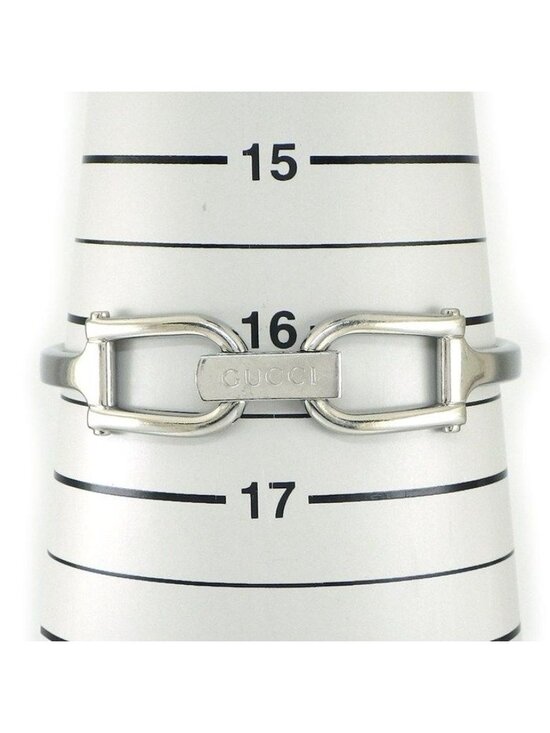 Gucci Watch Bangle Rectangular Sunray Silver Dial SS Quartz Analog main image 12